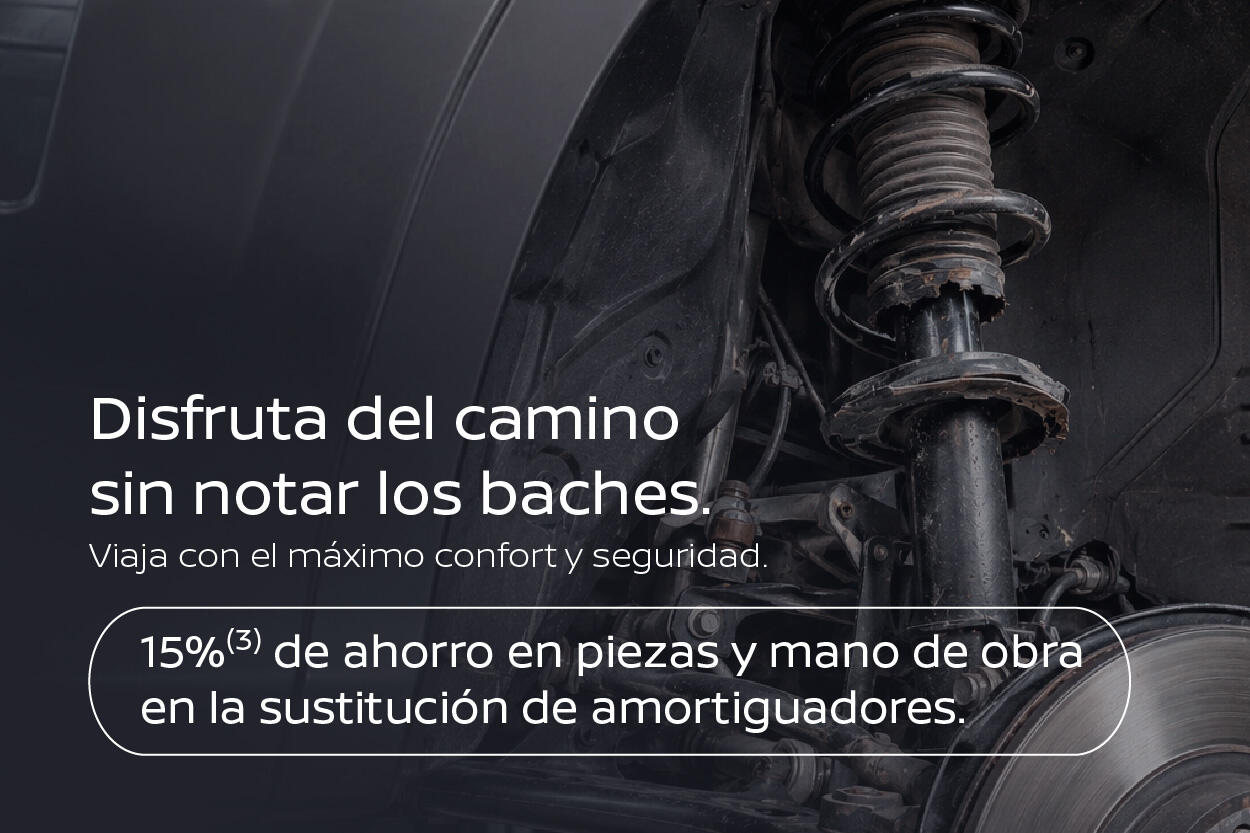 15% de dto. en Amortiguadores Nissan: Confort y Seguridad en Gamboa Automoción